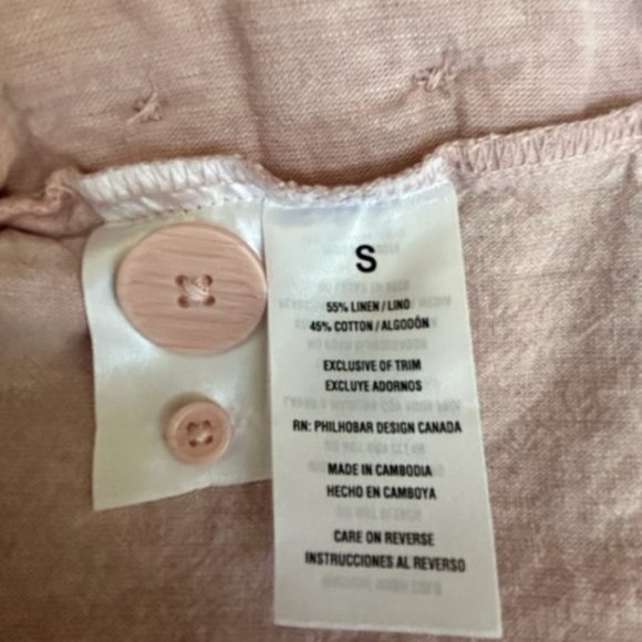 Pink Linen Blend Top - Picture 4 of 4